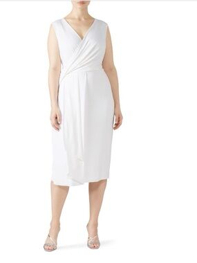 Jason Wu Classic Sleeveless White Sheath Dress